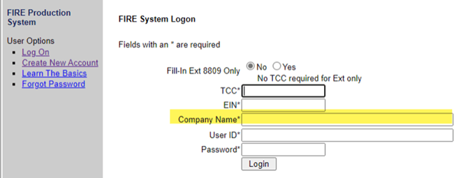 IRS Fire Site Login